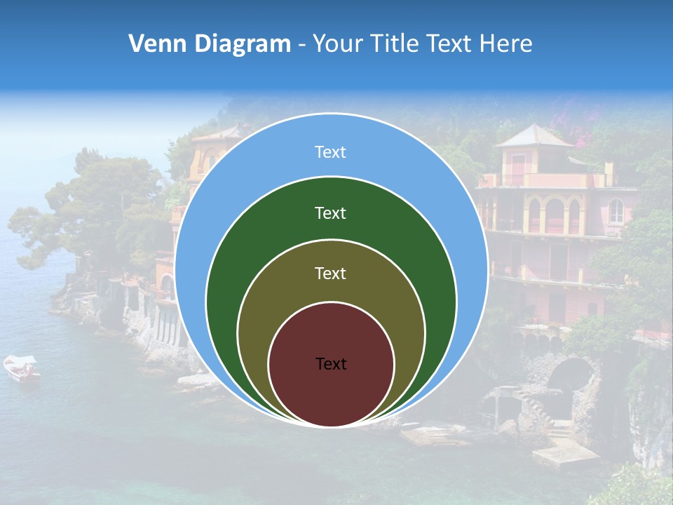 Vacation Beach House Tuscan Villa PowerPoint Template