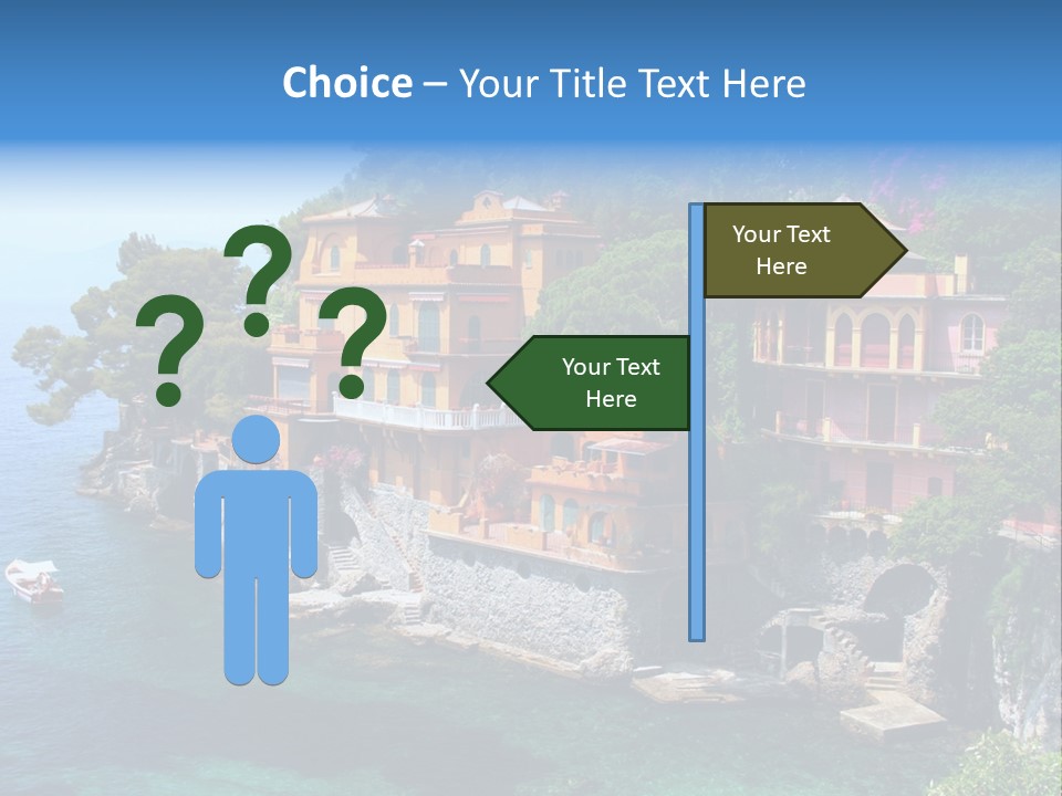 Vacation Beach House Tuscan Villa PowerPoint Template