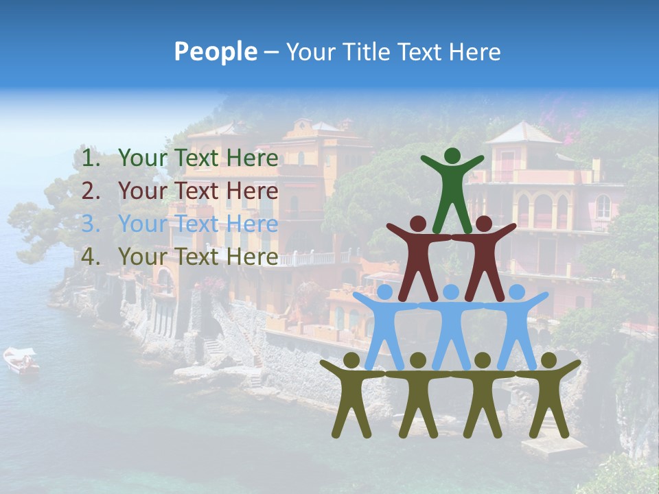 Vacation Beach House Tuscan Villa PowerPoint Template