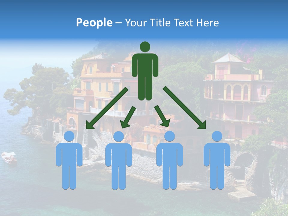 Vacation Beach House Tuscan Villa PowerPoint Template