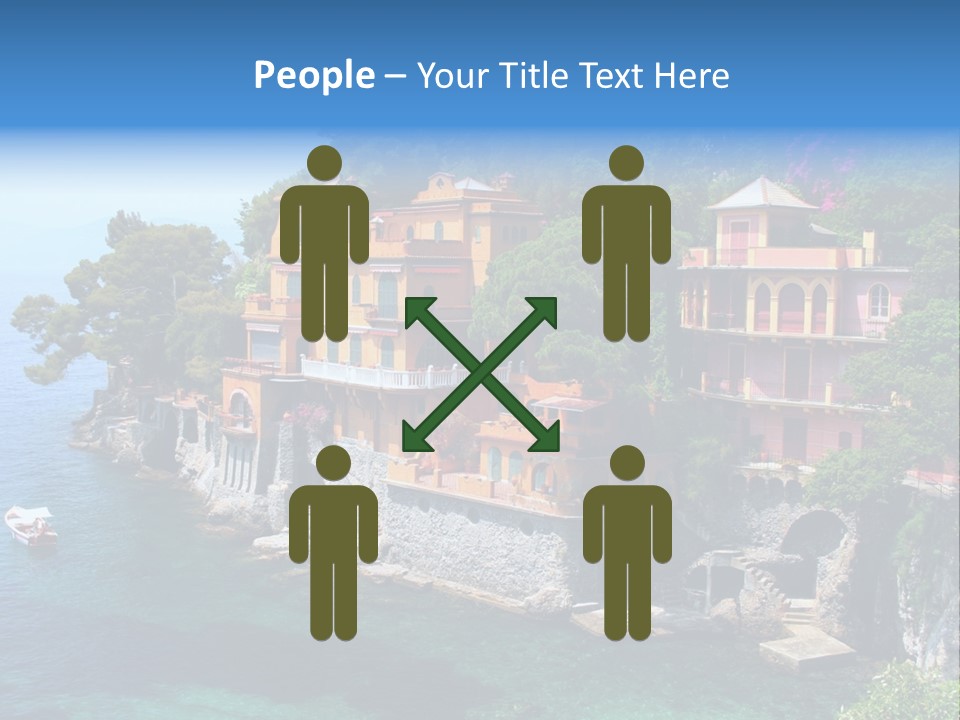 Vacation Beach House Tuscan Villa PowerPoint Template