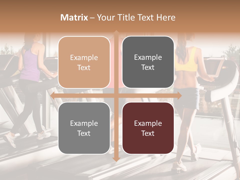 Female Person Group PowerPoint Template