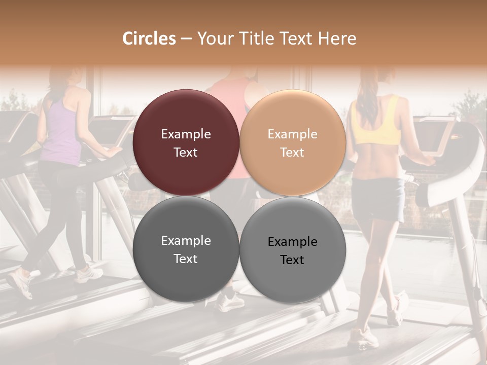 Female Person Group PowerPoint Template