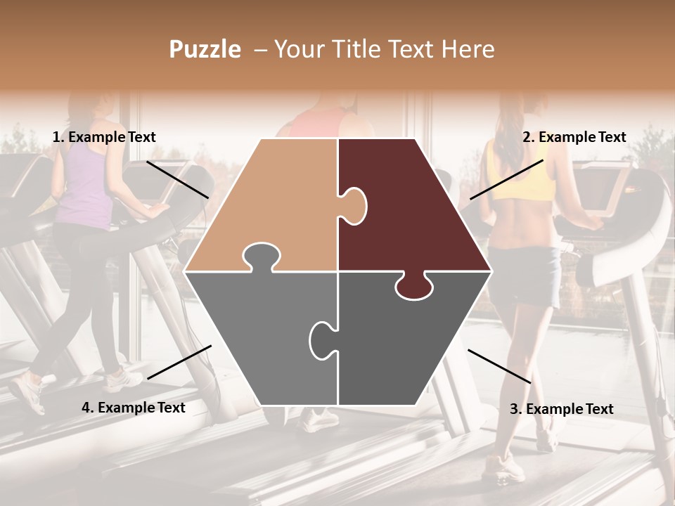 Female Person Group PowerPoint Template