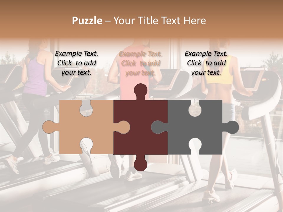 Female Person Group PowerPoint Template