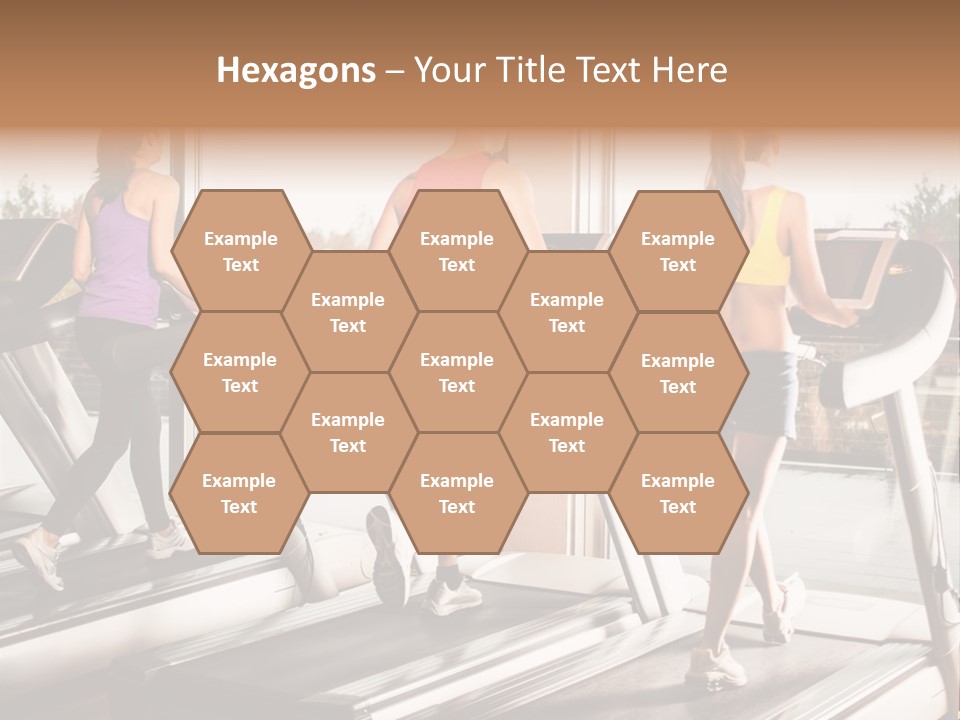 Female Person Group PowerPoint Template