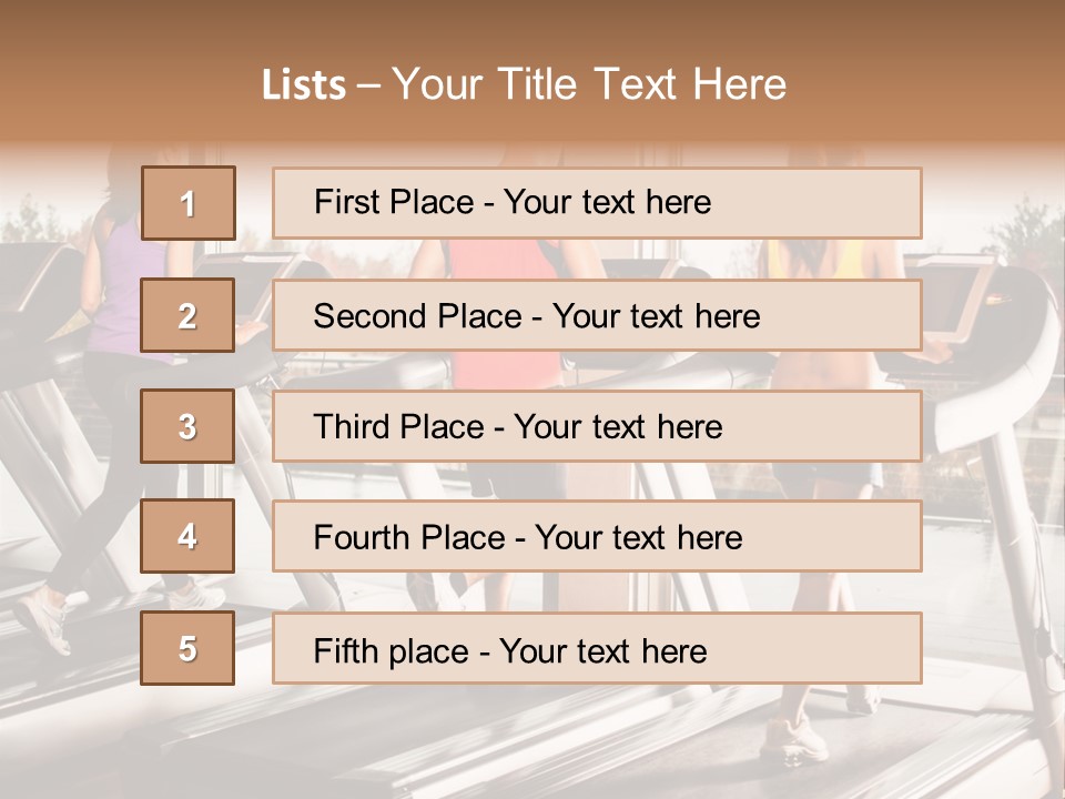 Female Person Group PowerPoint Template