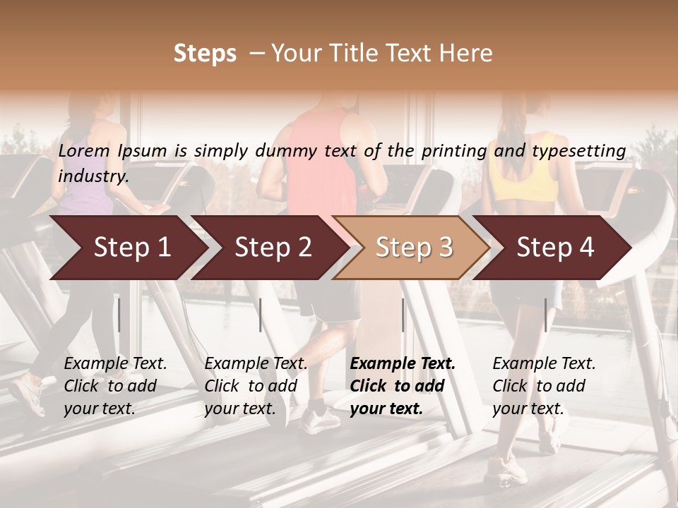 Female Person Group PowerPoint Template
