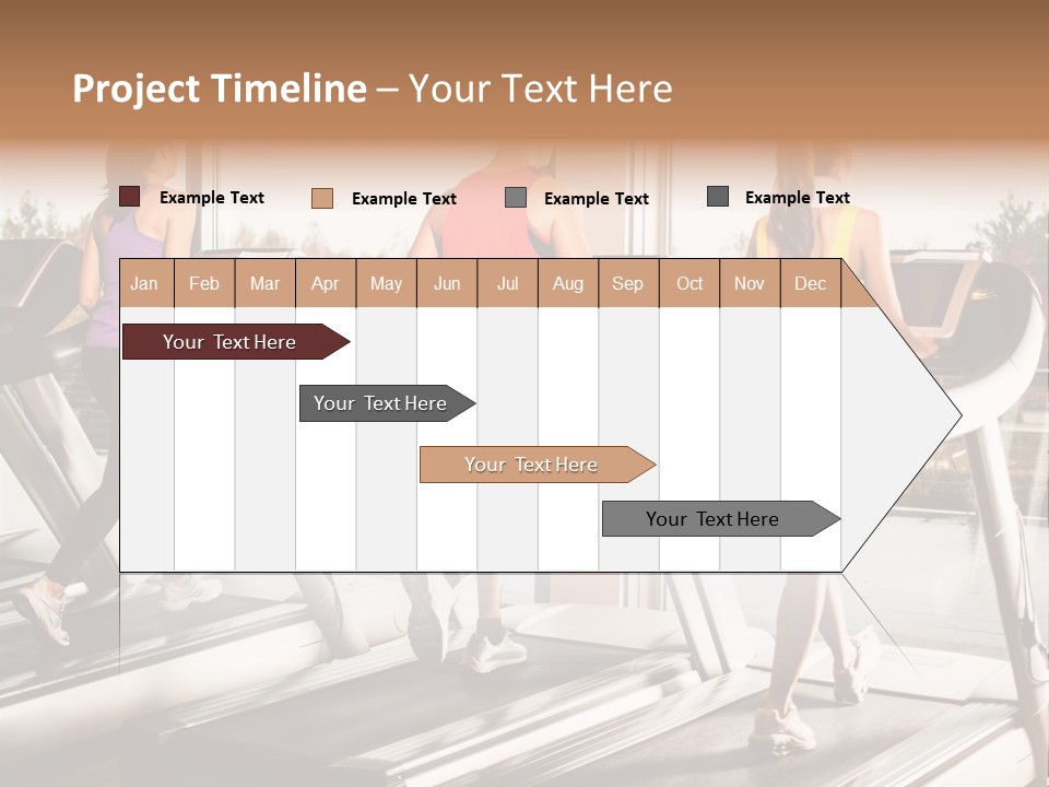 Female Person Group PowerPoint Template