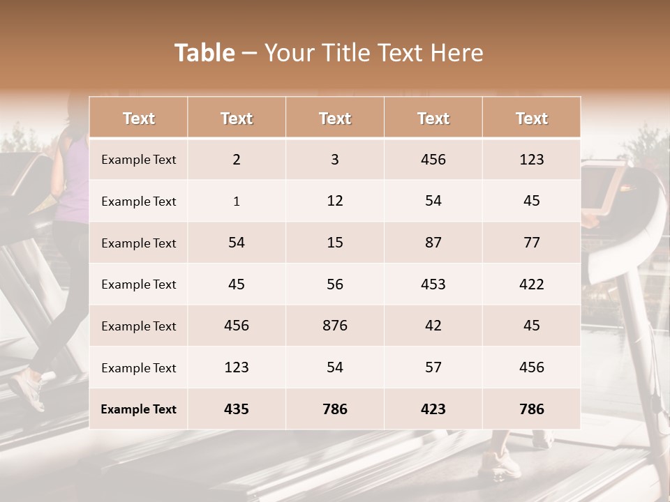 Female Person Group PowerPoint Template
