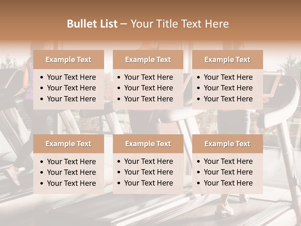 Female Person Group PowerPoint Template