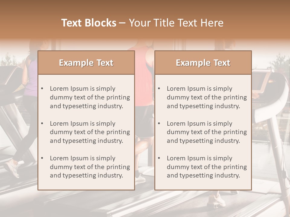 Female Person Group PowerPoint Template