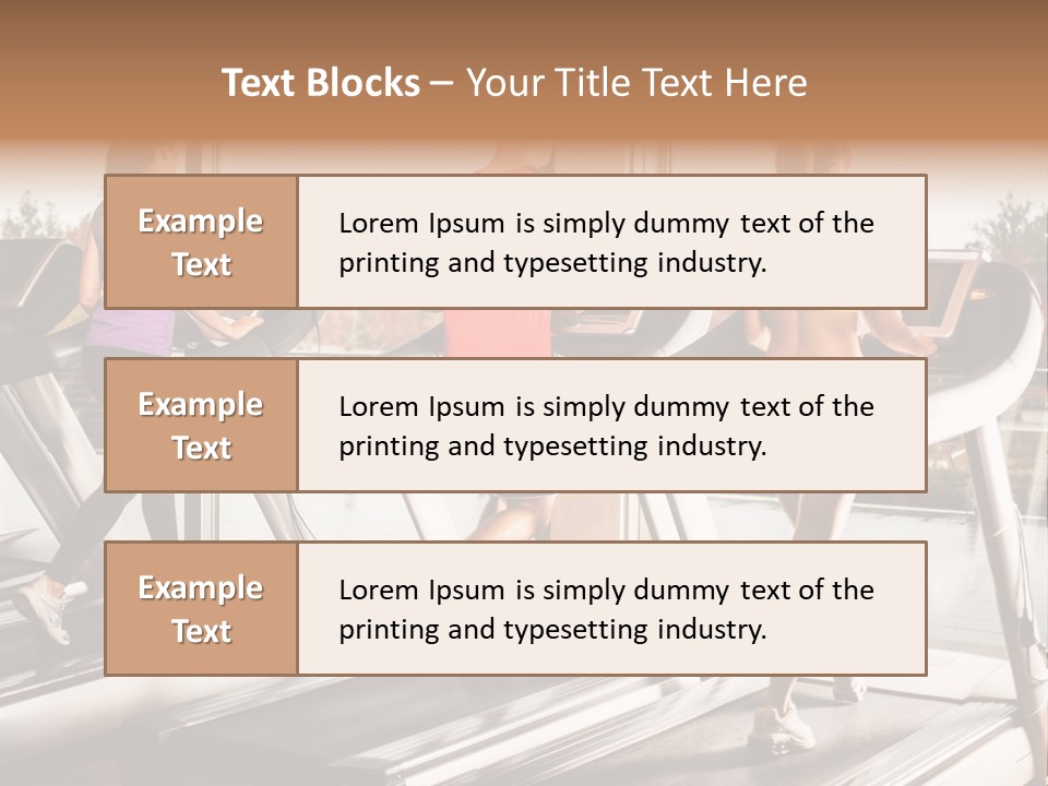 Female Person Group PowerPoint Template