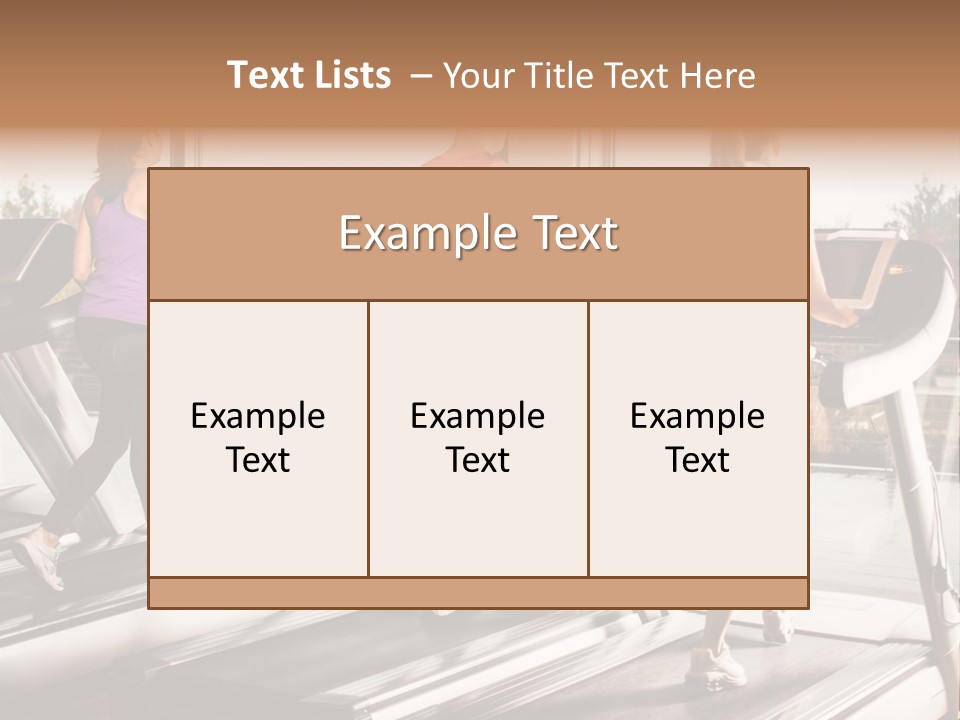 Female Person Group PowerPoint Template