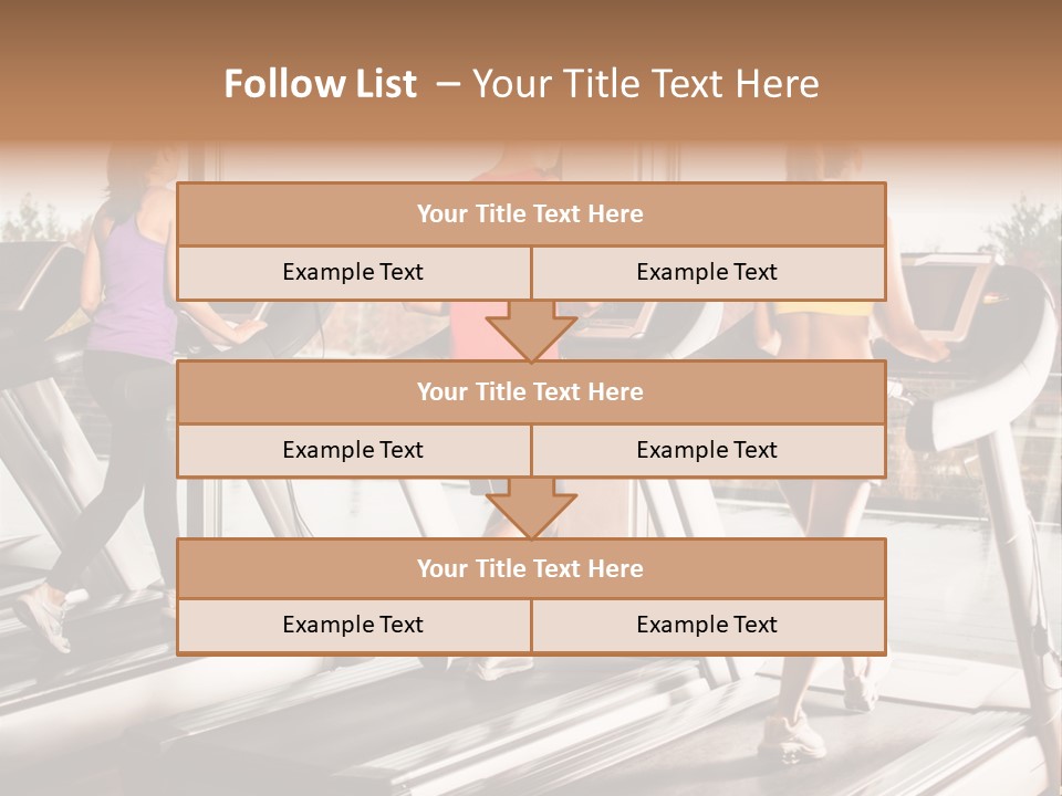 Female Person Group PowerPoint Template