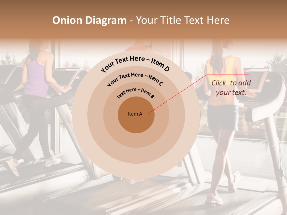 Female Person Group PowerPoint Template