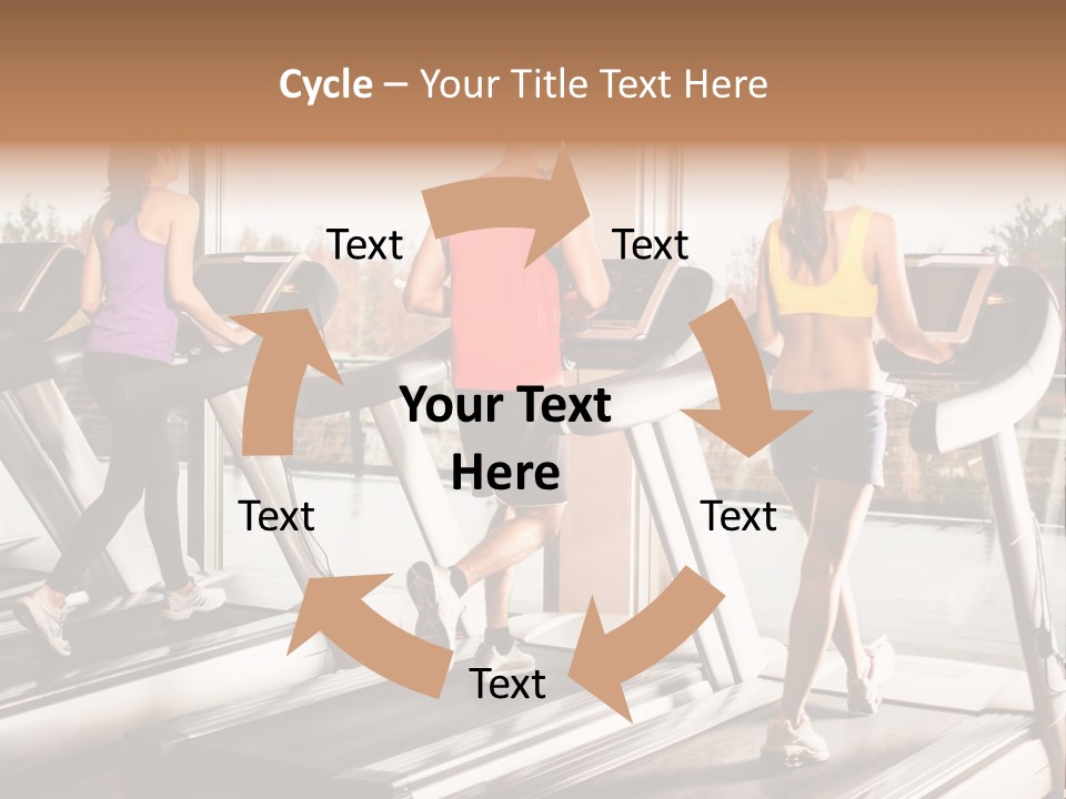 Female Person Group PowerPoint Template