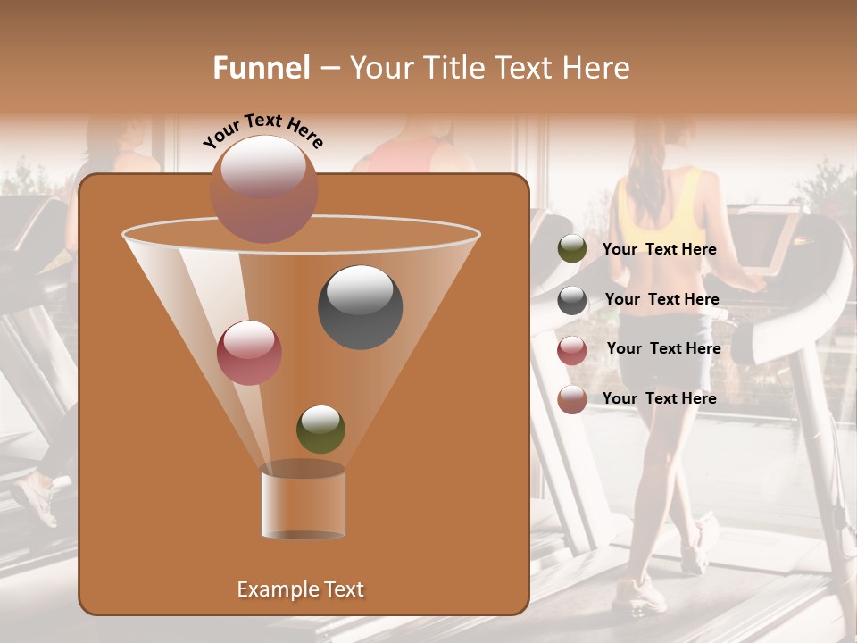 Female Person Group PowerPoint Template