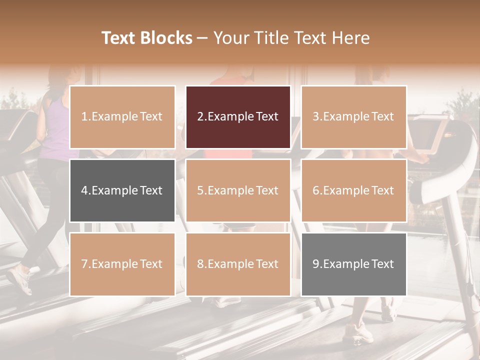 Female Person Group PowerPoint Template