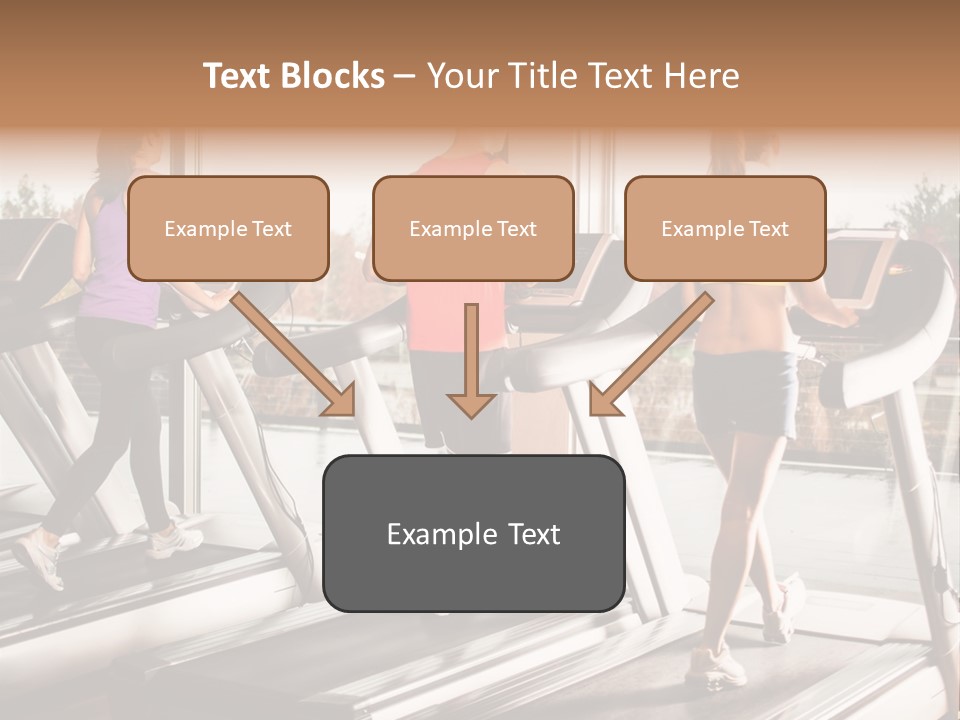 Female Person Group PowerPoint Template