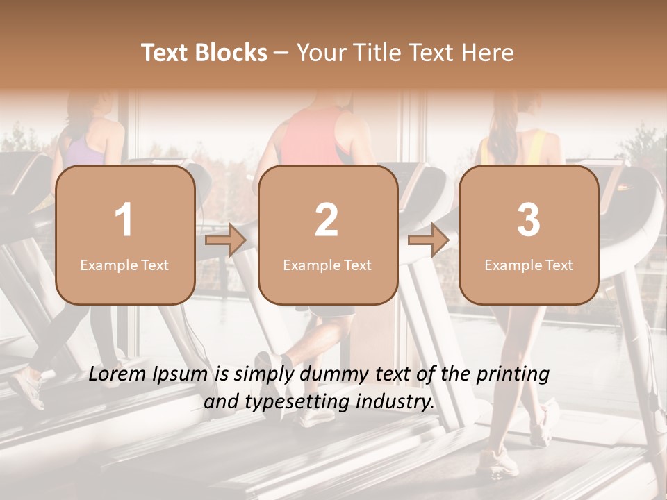 Female Person Group PowerPoint Template