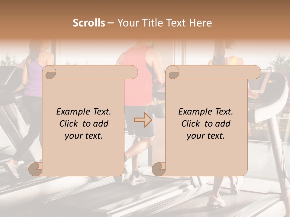 Female Person Group PowerPoint Template