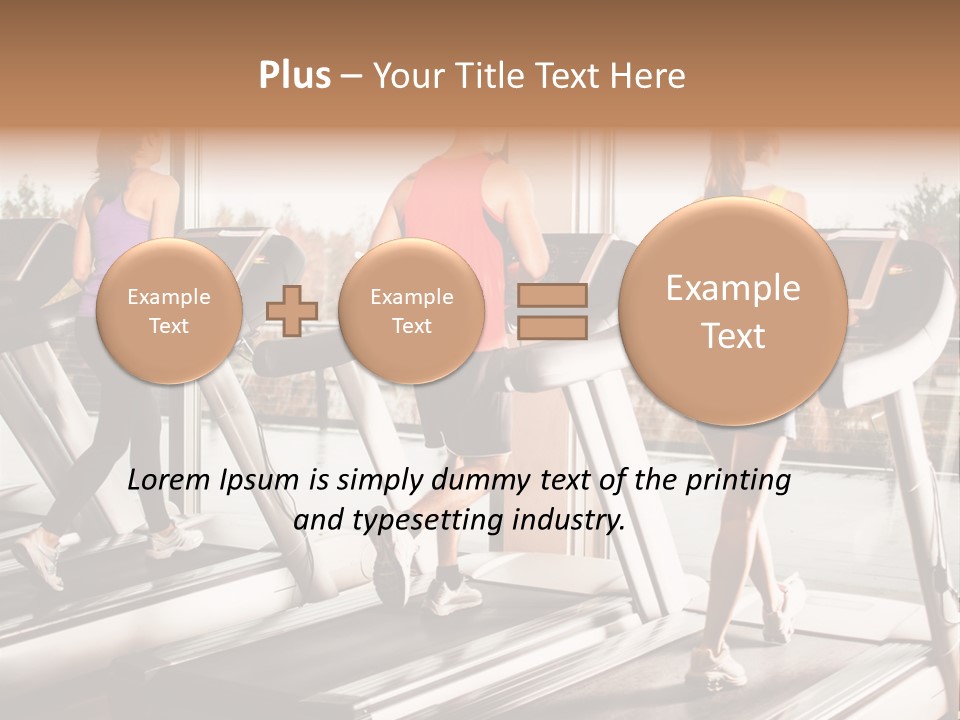 Female Person Group PowerPoint Template