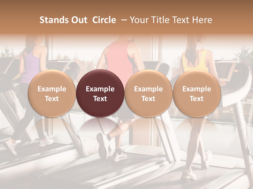 Female Person Group PowerPoint Template