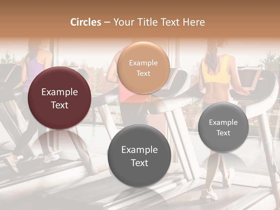 Female Person Group PowerPoint Template