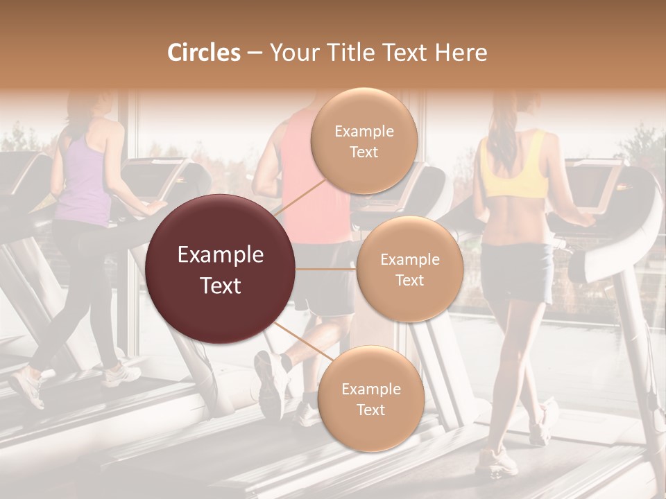 Female Person Group PowerPoint Template