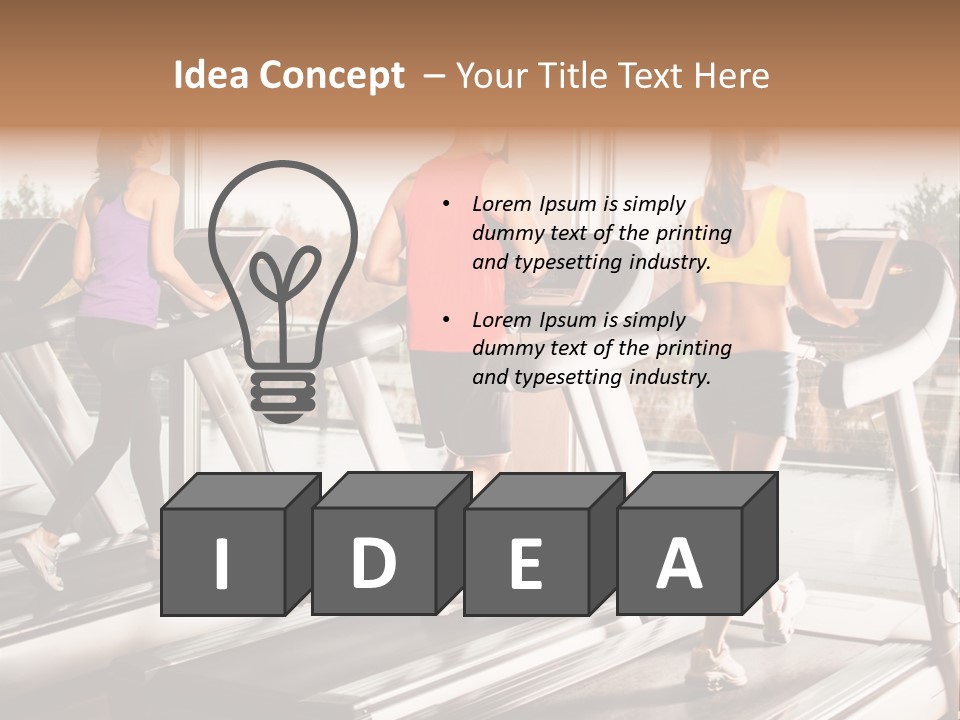 Female Person Group PowerPoint Template