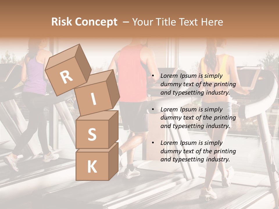 Female Person Group PowerPoint Template