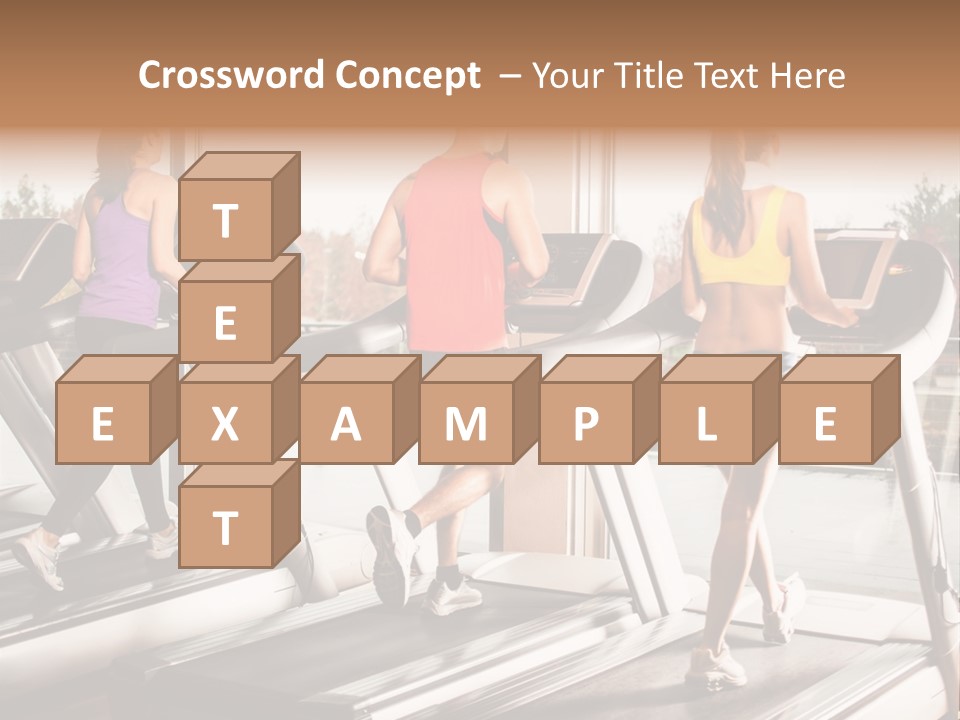 Female Person Group PowerPoint Template