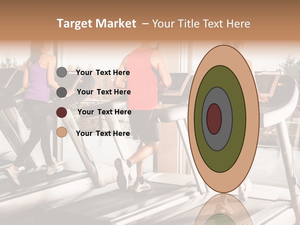 Female Person Group PowerPoint Template