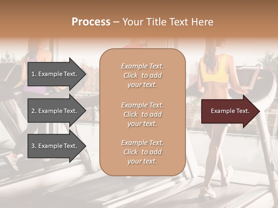 Female Person Group PowerPoint Template