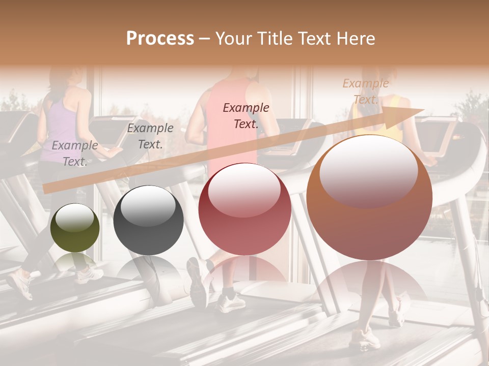 Female Person Group PowerPoint Template