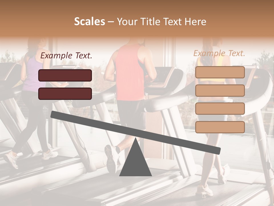 Female Person Group PowerPoint Template