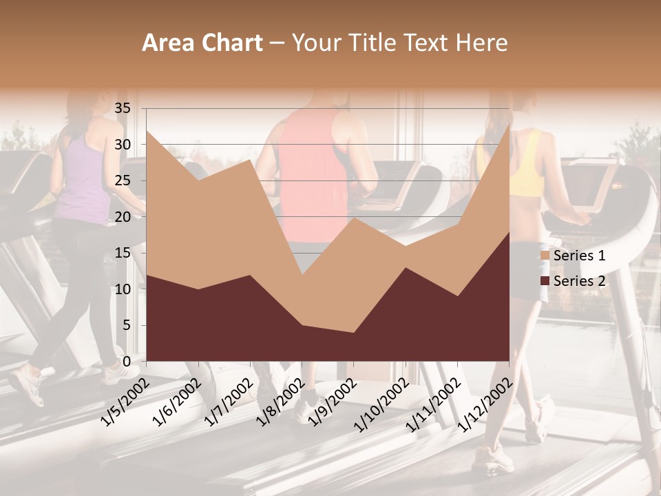 Female Person Group PowerPoint Template