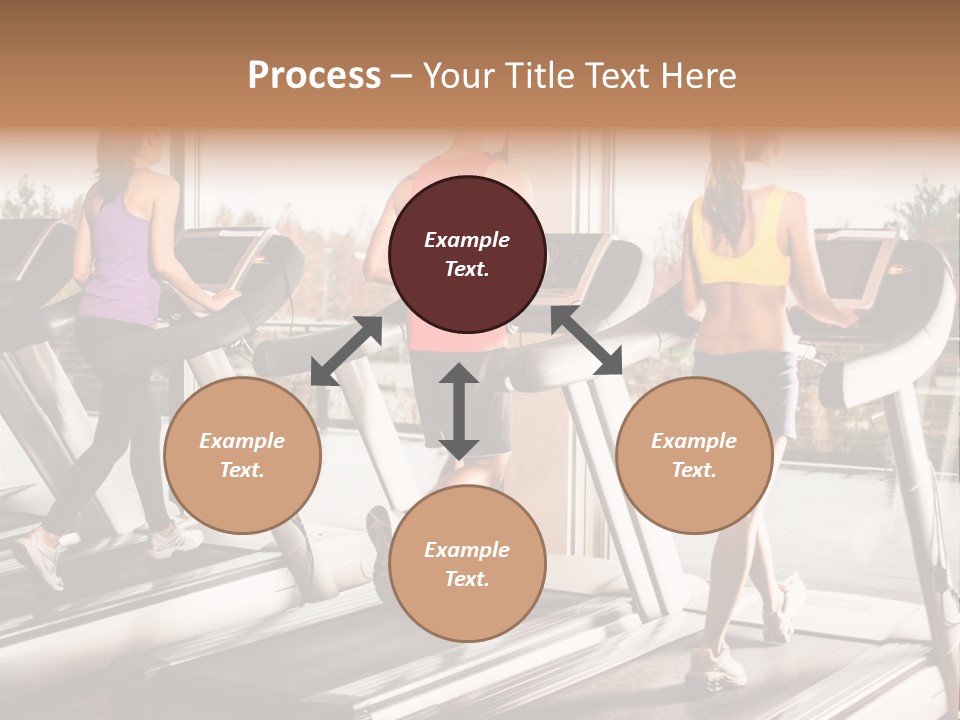 Female Person Group PowerPoint Template