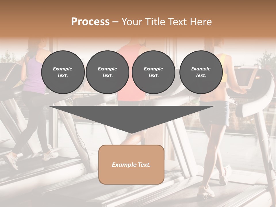 Female Person Group PowerPoint Template