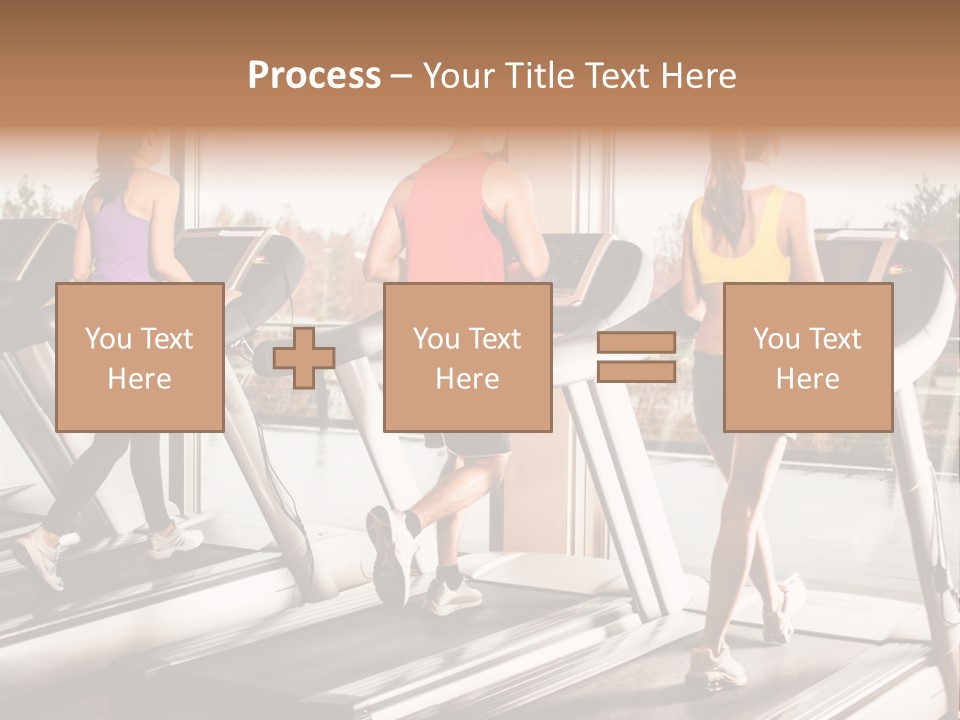 Female Person Group PowerPoint Template