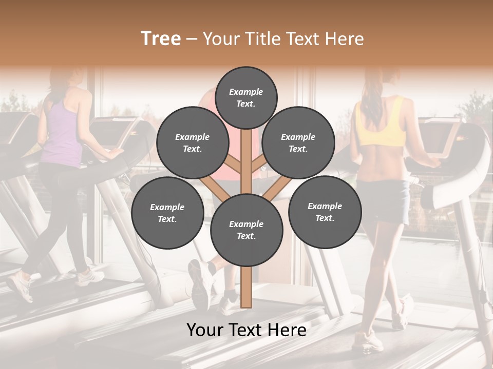 Female Person Group PowerPoint Template