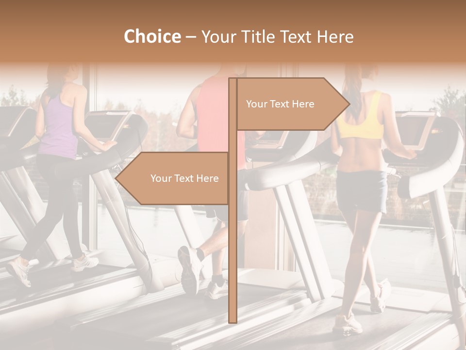 Female Person Group PowerPoint Template