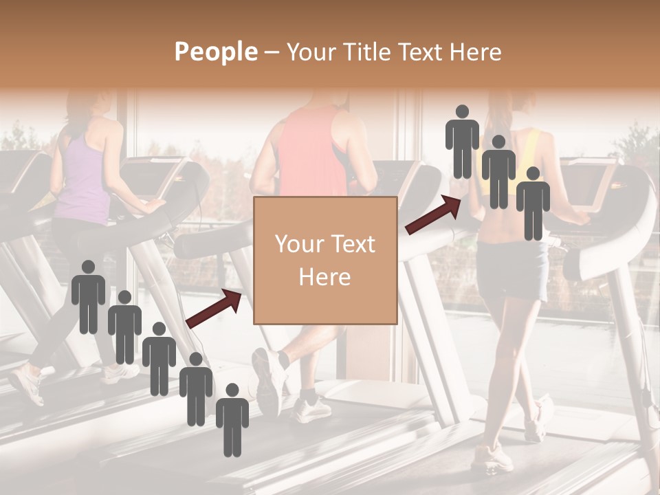 Female Person Group PowerPoint Template