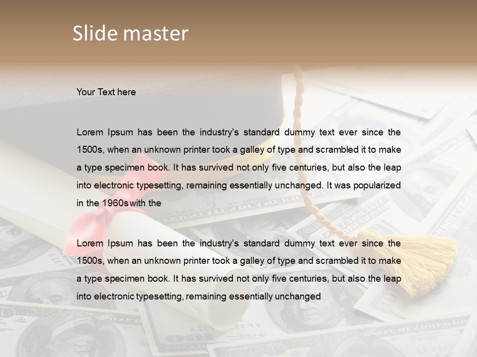 Savings Occupation Dreams PowerPoint Template