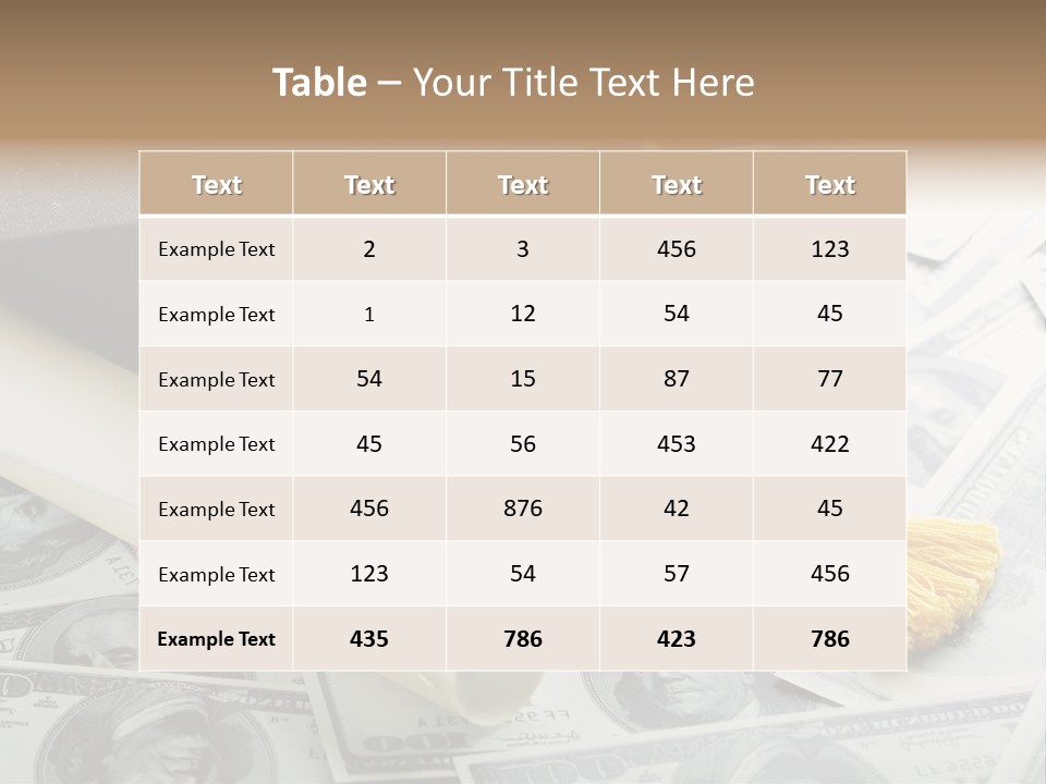 Savings Occupation Dreams PowerPoint Template