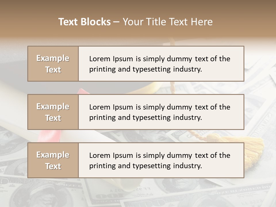 Savings Occupation Dreams PowerPoint Template