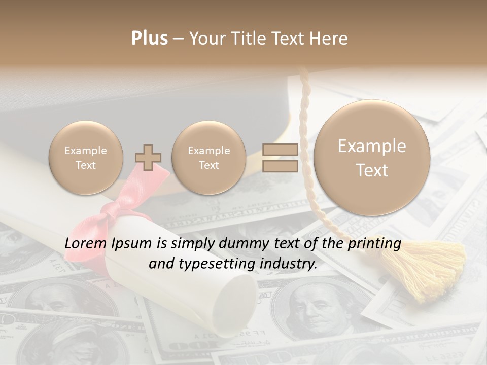 Savings Occupation Dreams PowerPoint Template
