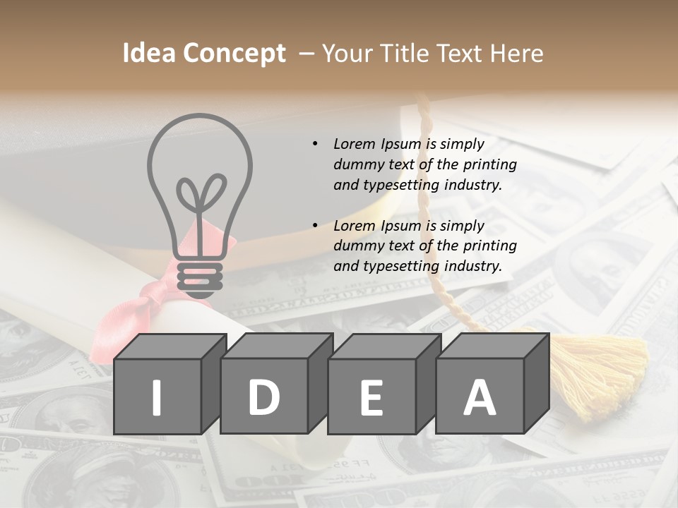 Savings Occupation Dreams PowerPoint Template