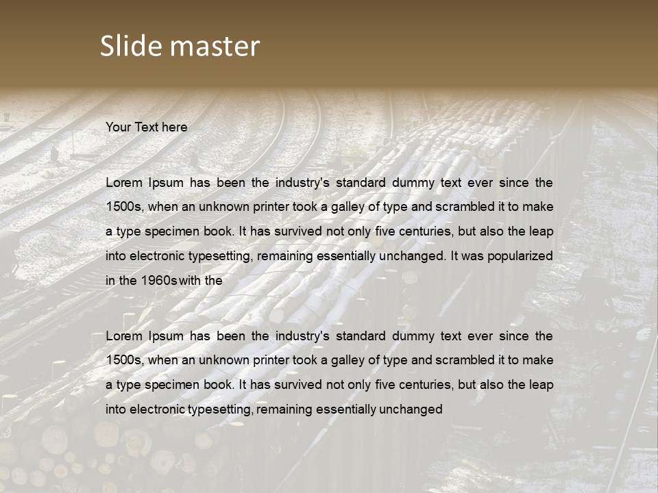 Transport Freight Industry PowerPoint Template